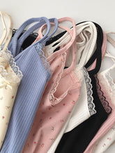 Camisole women's tops Summer short tops  new Vintage lace slim warm joker ladies bottoming cute tops for women Camis